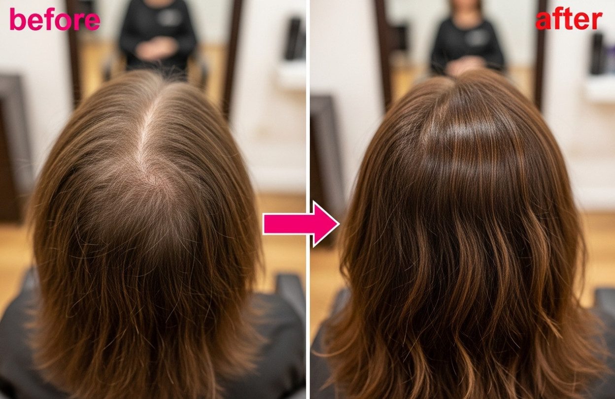 レディース増毛写真